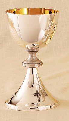 Silver Chalice With Scale Paten